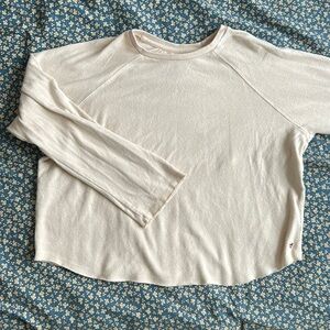 Volcom women’s creneck lounge raw hem sweater